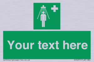 Custom Safety Shower Sign